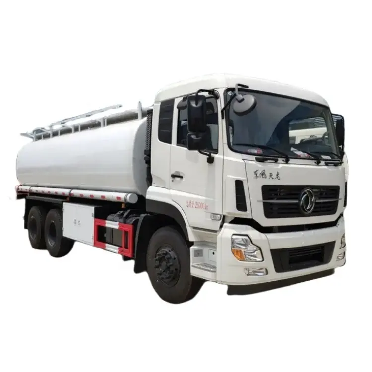 dongfeng شاحنة نقل الوقود 25000 لتر 6x4 شاحنة نقل 25 طن شاحنة نقل الوقود ديزل جازولين