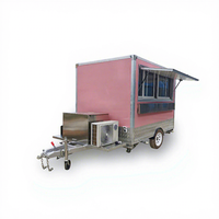 Chariots de vente mobiles personnalisés chinois, camions de restauration rapide, fourgons d'occasion, remorques alimentaires avec congélateur à vendre en Europe/USA