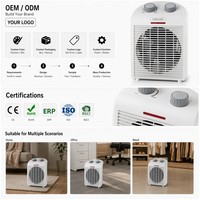 Ventilateur Chauffant Colonne Portable avec Thermostat, Chauffage d'Appoint Compact Rectangulaire 3 Modes Chaud 2000W, Contrôle Automatique, Ignifuge, Certifié CE