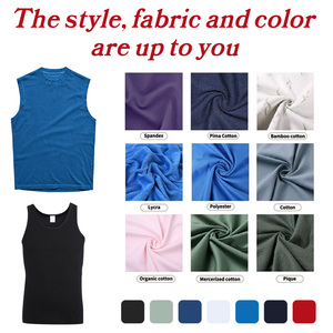 Débardeurs sans manches 100 % coton personnalisés, style vintage, pour hommes, coupe ample - Product Image 3