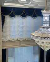 Cortinas Plegables Church Curtains Decoration Luxury Soft Fold Curtains Blackout Custom Austrian Roman Shades