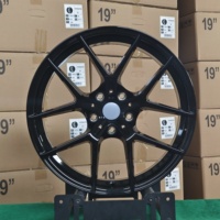 Velg Mobil Sport YQ Hot Sale untuk BMW Seri 1/2/3 19 20 Inch 8.5j 9.5j Gloss Black Stagged 10 Spoke Alloy Wheels Rims