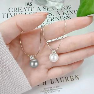 Elegante Collar con Colgante de Plata de Ley 925 Estilo Princesa <span class=keywords><strong>Diana</strong></span>, con Perla, para Regalo de Aniversario - Product Image 6