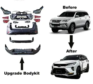 for Fortuner Car auto parts Accessories Car Body Kit for GR style TO YO TA Fortuner 15-18 Upgrade to 2021
