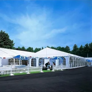 Wit Outdoor Grote Luxe Waterdichte Pvc 25X25 Bruiloft Evenementen Diner Banket Marquee Tent