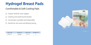 Almohadillas de Hidrogel para Pezones CSI Wholesale, Almohadillas de Lactancia de Hidrogel, Almohadilla de Enfriamiento para el Seno para Aliviar el Dolor de Pezones en Mujeres Embarazadas - Product Image 5