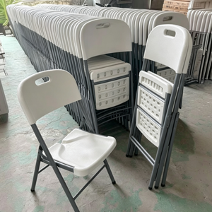 <span class=keywords><strong>Sillas</strong></span> de Plástico Resistentes Plegables <span class=keywords><strong>para</strong></span> Jardín, Exteriores, Fiestas y Eventos, de HDPE, Ligeras y Duraderas, al por Mayor - Product Image 1