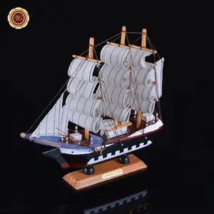 Custom Wooden Models Gift Toy Sailing Ship Model Quality Craft Sailboats Sailing Ship Model For Home Decoration