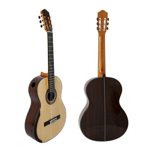 <span class=keywords><strong>Chitarra</strong></span> Classica Aiersi Fatta a Mano con Tastiera Rialzata, Sistema di Rinforzo a Reticolo, <span class=keywords><strong>Corde</strong></span> in <span class=keywords><strong>Nylon</strong></span>, Modello Smallman in Vendita - Product Image 1