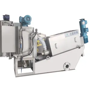 Water Treatment Machinery Waste Water Treatment Plant Sludge Dewatering Screw Press Machine
