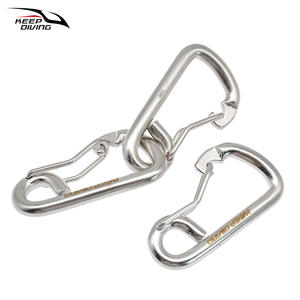 KEEP DIVING - Mosquetón de Acero Inoxidable 316, Flexible, Simple, de 80 mm, con Cabezal Único para Buceo, Hebilla de Seguridad de Liberación Rápida - Product Image 5