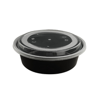Bols à lunch ronds jetables en polypropylène de 1000 ml avec couvercles transparents, contenants hermétiques de qualité alimentaire sans BPA, échantillons gratuits disponibles