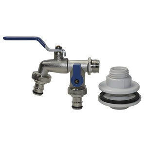 <span class=keywords><strong>Robinet</strong></span> de <span class=keywords><strong>jardin</strong></span> en alliage de zinc 1/2 po bleu, adaptateur de remplacement à <span class=keywords><strong>double</strong></span> commande de décharge d'eau, <span class=keywords><strong>robinet</strong></span> à <span class=keywords><strong>double</strong></span> <span class=keywords><strong>raccord</strong></span> avec poignée - Product Image 3