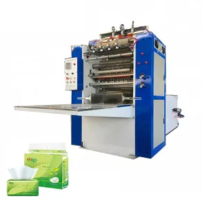 Automatic Pop facial soft tissue paper packing machine factory price with Edge Embossing