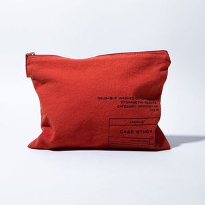 Custom Logo Foldable Zippered Cotton Makeup Bag Eco Cotton Canvas Cosmetic Bag Handmade Cotton Makeup <b>Toiletry</b> Bag - Product Image 5