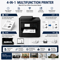 Imprimante multifonction laser A4 haute vitesse reconditionnée MF445DW, sans fil, copie recto verso, numérisation, réseau MFP