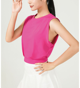 Camiseta de Manga Corta con Cuello en V para Mujer, de Secado Rápido, con Logotipo Personalizado de Alta Calidad - Product Image 6