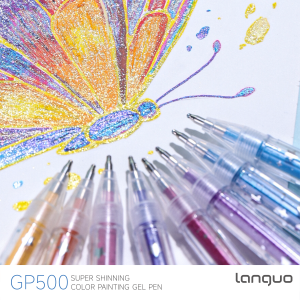 Penna Gel Languo 96 Colori con Inchiostro Glitterato 1.0mm - Product Image 3