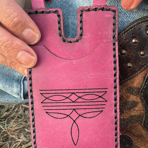 Cartera Vintage para Botas Vaqueras con Correa de Broche, Bolsa Retro Medieval de Cuero Genuino con Cierre de Mosquetón, Accesorios para Botas de Vaquero - Product Image 3