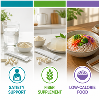 LCHBIO Extrait de racine de Konjac en poudre Glucomannane 85% CAS 37220-17-0 Fibre à haute viscosité Usage en vrac Complément alimentaire Qualité alimentaire