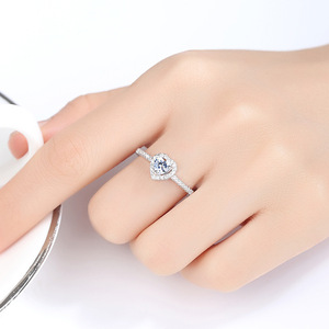 Collection de bagues classiques en <span class=keywords><strong>diamant</strong></span> de 40 styles, vente en gros d'usine SC, plaqué argent réglable, zircone <span class=keywords><strong>1</strong></span> <span class=keywords><strong>carat</strong></span>, bague de fiançailles pour femmes - Product Image 6