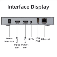 Extenseur KVM IP 200M 1080P sur Ethernet RJ45 avec IR Cat5e/6, convertisseur d'extension USB émetteur-récepteur