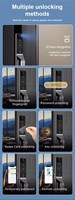 Serrure intelligente Tuya avec double caméra, stockage cloud, appel vocal Wi-Fi, contrôle à distance, entrée sans clé par empreinte digitale, serrure intelligente pour la maison