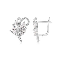 925 Sterling Silber Blumen-Ohrringe und Accessoires Großhandel