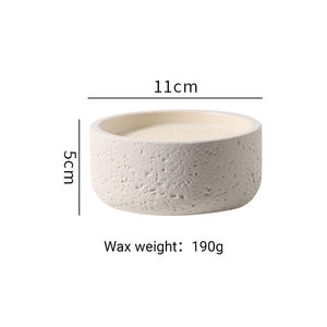 Tarro de vela perfumada de cerámica personalizada AIKUN con vela de aromaterapia de cera de soja Natural para decoración del hogar y regalo proveedor al por mayor - Product Image 6