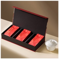 Wang Jiangnan Wuyi Mountain Rock Tea Da Hong Pao Lapsang Souchong Teh Melati Set Kotak Hadiah Gaya Cina untuk Festival Pertengahan Musim Gugur