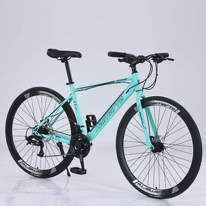 Vente en gros Meilleur prix Vélo de course pour homme Cadre en acier à haute teneur en carbone 700c 27 vitesses OEM avec système de freinage à disque Vélo de route bon marché - Product Image 1