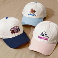 Nuevas Gorras de Béisbol Casuales Personalizadas para Exteriores, de Alta Calidad, Deportivas, de Dos Tonos, Bordado a Mano, Transpirables, Impermeables, 100% Algodón