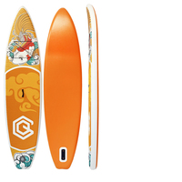 Planche de paddle gonflable OEM en gros de 11 pieds (335x81x15cm) en PVC Drop Stitch pour le surf et le touring
