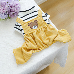 Pet <b>clothes</b> for autumn and winter, small dogs, puppies, happy dogs and <b>cats</b>, warm and comfortable clothing, teddy bear overalls - Product Image 5