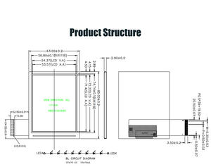 सनग्लाथ पठनीय शक्ति की बचत 3.5 "ट्रांसलेक्टिव 480x640 / 640x480 3.5 इंच डिस्प्ले एलसीडी मॉड्यूल - Product Image 5