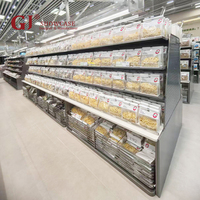 Étagère de présentation de snacks en métal sur pied personnalisée pour les magasins de proximité, les étagères de supermarchés, les présentoirs de produits frais