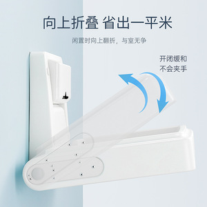 Interhansa Baby Changing Table Foldable Wall Mounted With Storage For Diapers And Wipes - Product Image 3