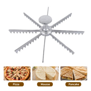 Cortador de Pizza Manual de Aluminio, Cortador de Pastel y Tartas con Cuchillas Dentadas Afiladas para Cocina y Restaurante - Product Image 6