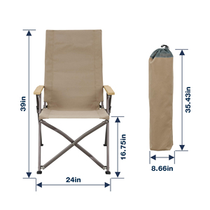Chaise pliante de plage confortable et réglable sur 4 niveaux, de haute qualité, compacte, pour le camping - Product Image 5