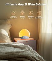 Réveil Ecozy avec Sons Apaisants et Lumières Nocturnes – 26 Sons Relaxants, 17 Lumières de Nuit, Réveil par Lumière du Soleil et Haut-parleur