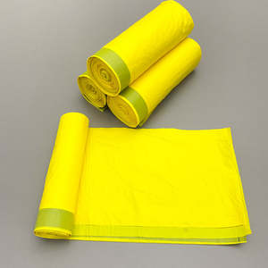 Sacs poubelle biodégradables compostables jetables écologiques en plastique avec cordon de serrage - Product Image 2