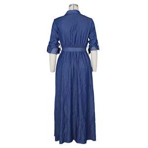 Offre Spéciale Col Rond Manches Longues <span class=keywords><strong>2022</strong></span> <span class=keywords><strong>été</strong></span> Nouveau À La Mode Plus La Taille Femmes Robes - Product Image 3