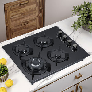 เตาแก๊สแบบฝัง 4 หัวเตา สำหรับใช้ในครัวเรือน โรงแรม ครัว ทำอาหาร หน้าเตากระจกนิรภัย - Product Image 6