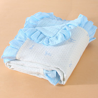 Couverture en mousseline à volants pour bébé fille, impression personnalisée, coton biologique, pour nouveau-nés |   Enveloppes pour pouponnière