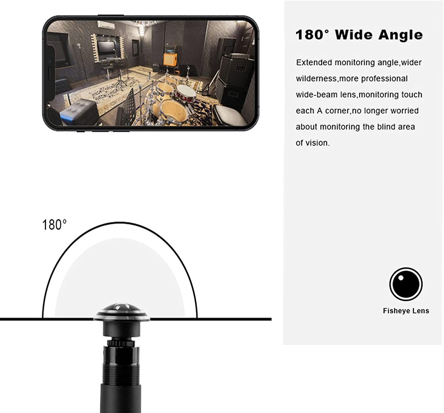 NONDK Tuya Wifi Door Eye Kamera Mini Türspion Wifi IP-Kamera 1,6 mm