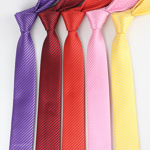 Polyester Fraternity Neck <b>Tie</b> <b>Stripe</b> Basketball Custom Sorority Club Logo Neckties Woven <b>Ties</b> - Product Image 5