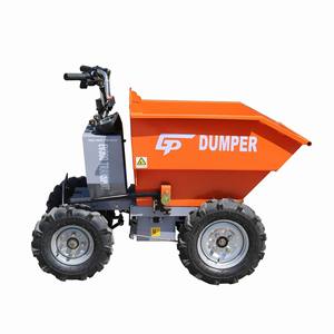 CP Manufacturing Machinery Atv Transport Micro Electric <strong>Power</strong> Rubber Solid 4 <strong>Wheels</strong> <strong>Barrow</strong> Trolley Mini Battery Dumper 300kg - Product Image 2
