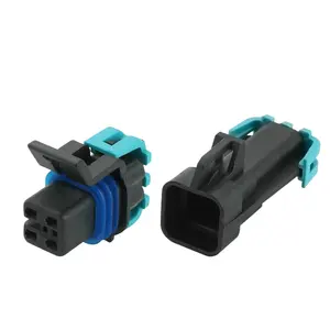 12160482 Auto Ket perempuan 4 Pin PBT Amp Wire Connector