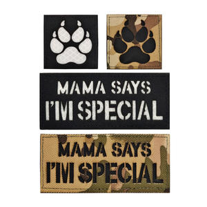 Parches Personalizados con Nombre y Número Cortados con Láser Infrarrojo Reflectante, Parches de Letras IFF para Exteriores - Product Image 6