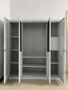 Bedrukte Kledingkast Met Spiegel Stalen Frame Slaapkamer Ontwerp Knock-Down Kast Fancy Meubels Almirah Godrej <span class=keywords><strong>4</strong></span> Schuifdeurkast - Product Image 4